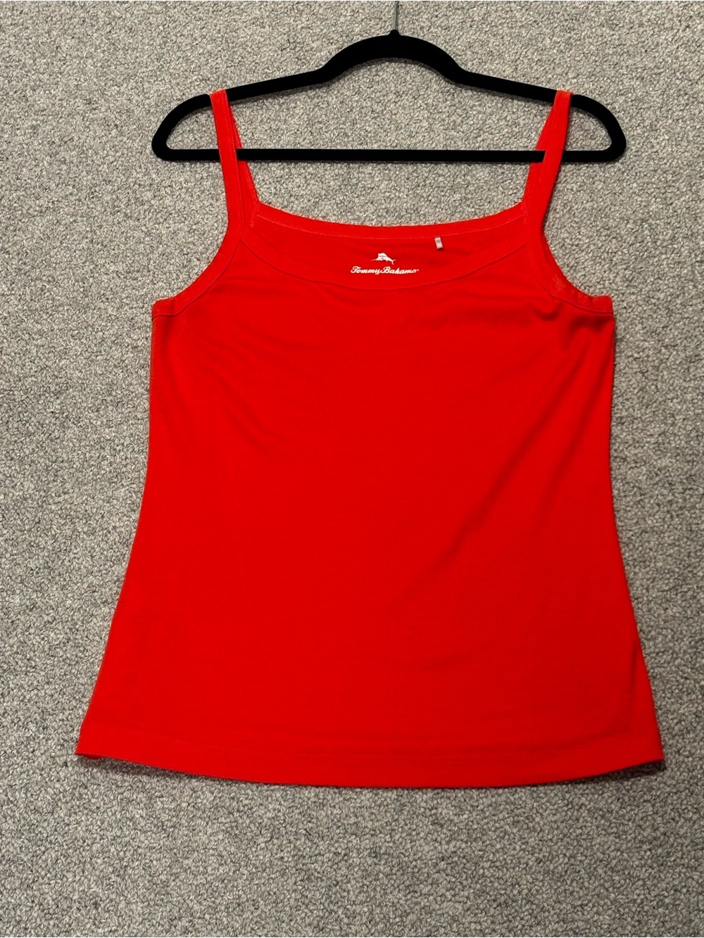 Tommy Bahama Bright Orange Red Tank | 100% Cotton | Medium
